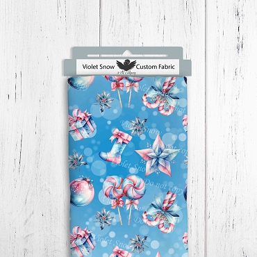 Pastel Xmas Baubles Blue